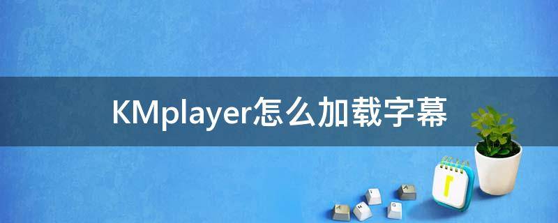 KMplayer怎么加载字幕 kmplayer内嵌字幕不显示