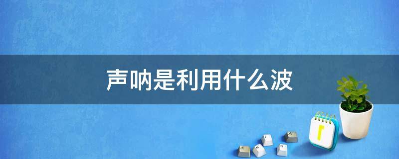 声呐是利用什么波 声呐是利用什么波传递信息的