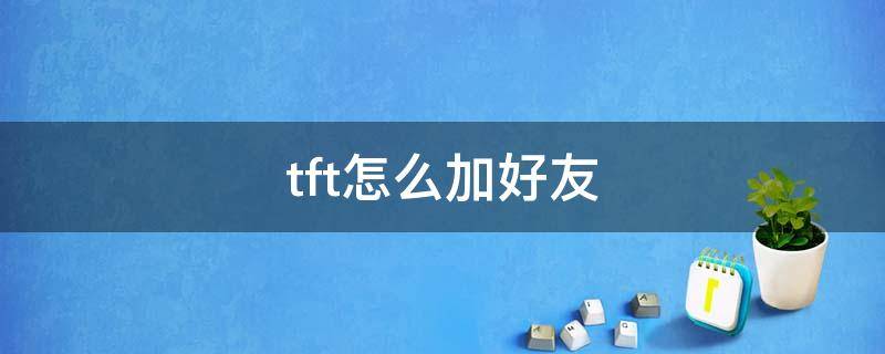 tft怎么加好友（tft怎么加好友没反应）