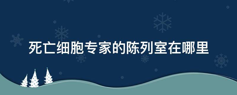 死亡细胞专家的陈列室在哪里 死亡细胞专家陈列室在哪儿