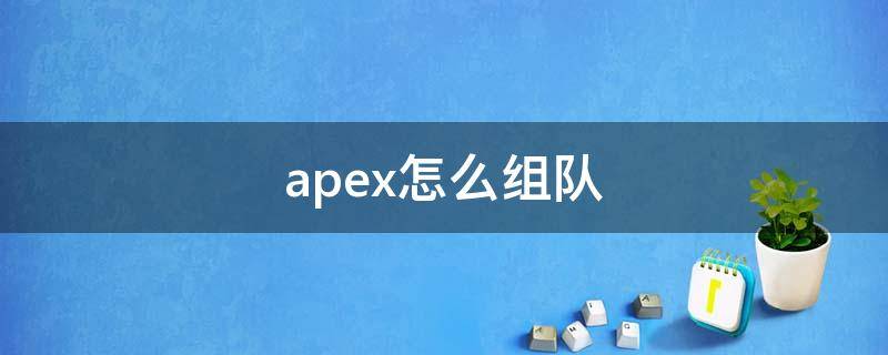 apex怎么组队（APEX怎么组队）