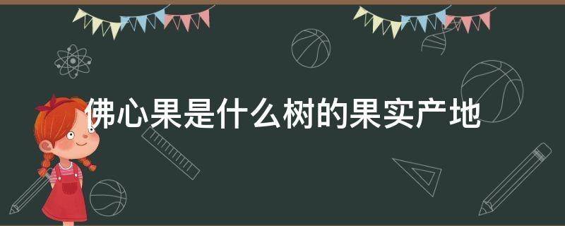 佛心果是什么树的果实产地（佛心果产地是哪）