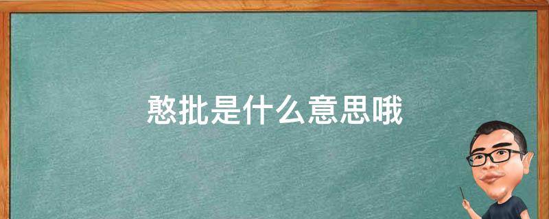 憨批是什么意思哦 憨批到底是什么意思