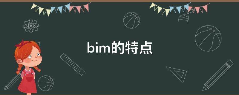 bim的特点（bim的特点优势和价值是什么）