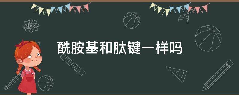 酰胺基和肽键一样吗（酰胺基和肽键有区别么）