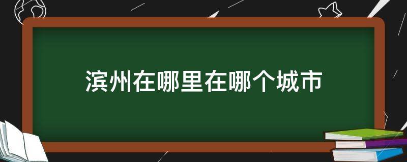 滨州在哪里在哪个城市（滨州在哪里在哪个省份哪个市）