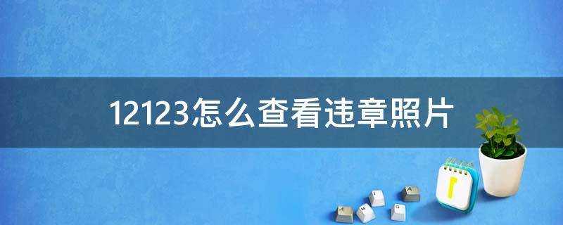 12123怎么查看违章照片（怎么在12123查违章照片）