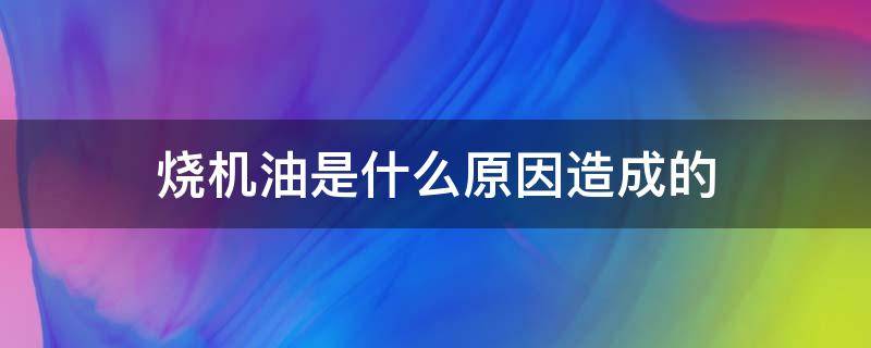 烧机油是什么原因造成的 小车烧机油是什么原因造成的