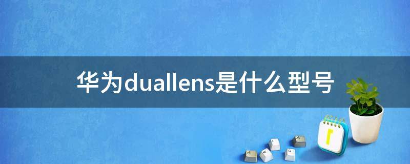 华为duallens是什么型号（华为duallens是什么型号11.8/27ASPH）