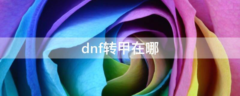 dnf转甲在哪（dnf转甲在哪里甲有什么好处?）