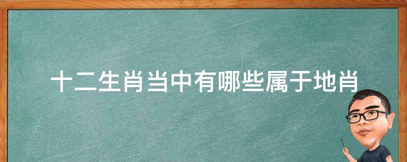 十二生肖当中有哪些属于地肖（十二生肖中哪些是地肖）