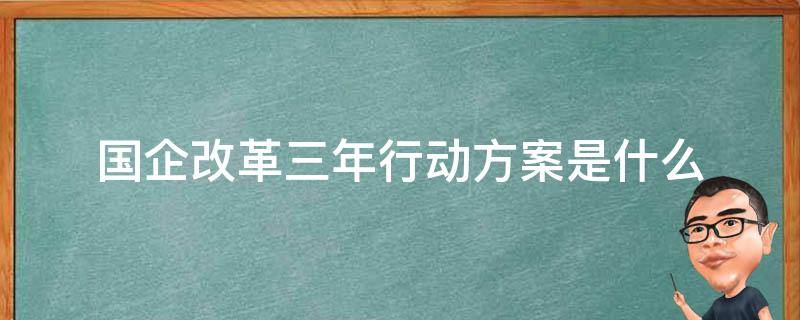 国企改革三年行动方案是什么（国企改革3年行动方案是啥意思）