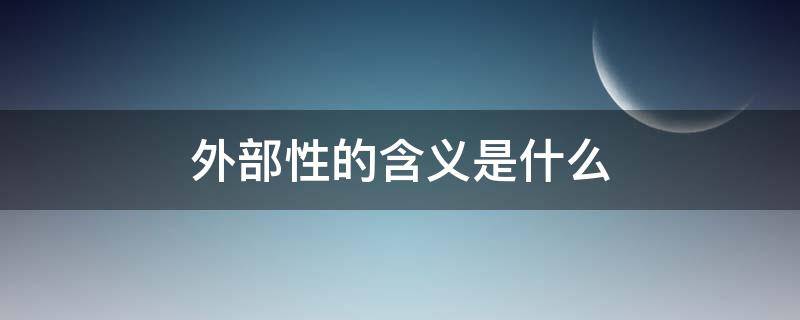 外部性的含义是什么 外部性的含义是什么?政府矫正外部性可以采取哪些措施?