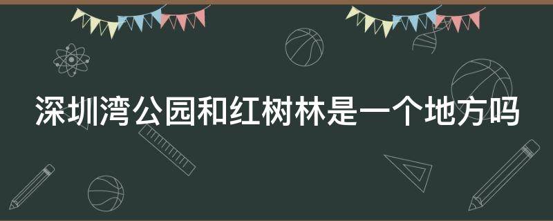 深圳湾公园和红树林是一个地方吗 深圳湾公园与红树林公园哪个好玩