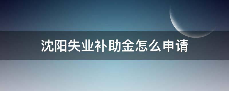 沈阳失业补助金怎么申请 沈阳失业补助金怎么申请材料