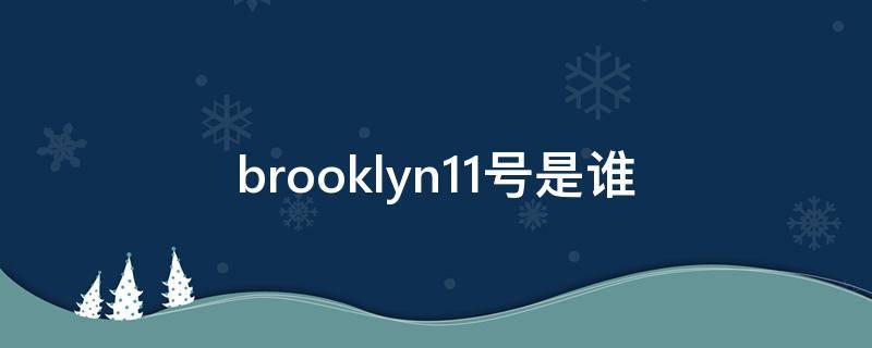 brooklyn11号是谁（衣服上为什么brooklyn11号）