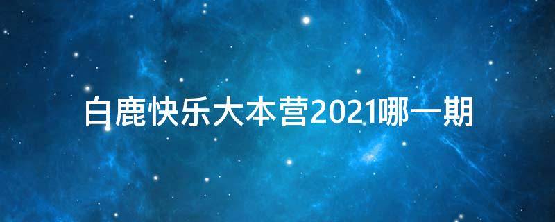 白鹿快乐大本营2021哪一期（白鹿在快乐大本营2021哪一期）