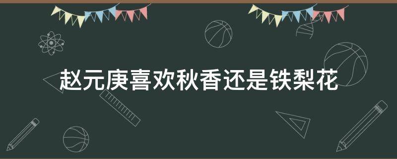 赵元庚喜欢秋香还是铁梨花 《铁梨花》赵元庚结局