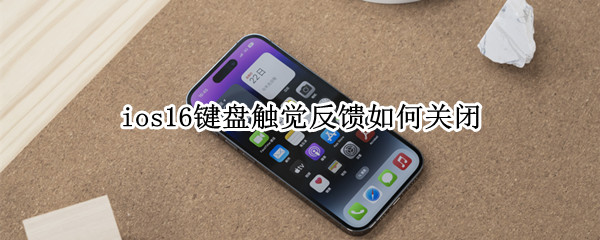 ios16键盘触觉反馈如何关闭 ios12键盘震动反馈