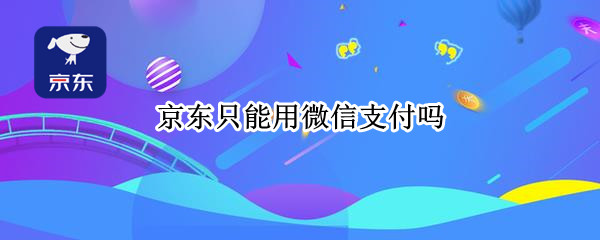 京东只能用微信支付吗 京东是不是只能用微信支付