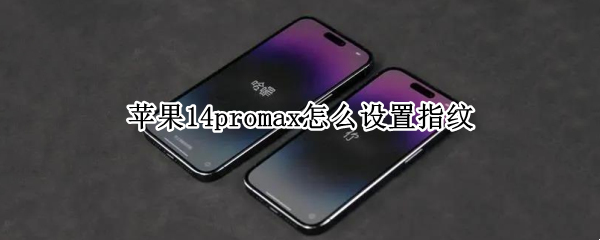 苹果14promax怎么设置指纹（苹果14promax怎么设置指纹解锁）