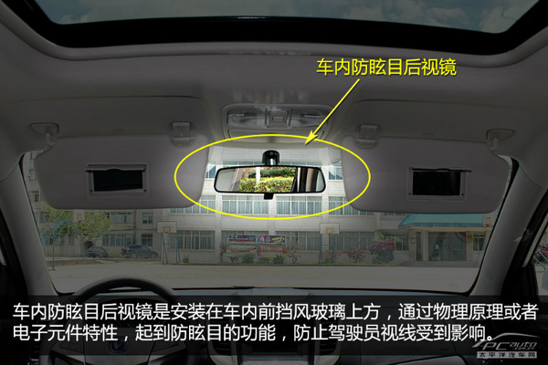 车内配置讲堂（2）巧用车内防眩目后视镜