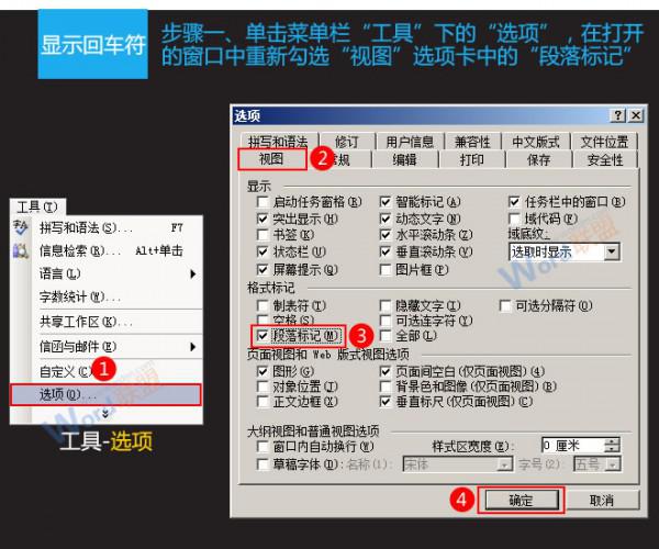 Word2003文档中的回车符怎么隐藏