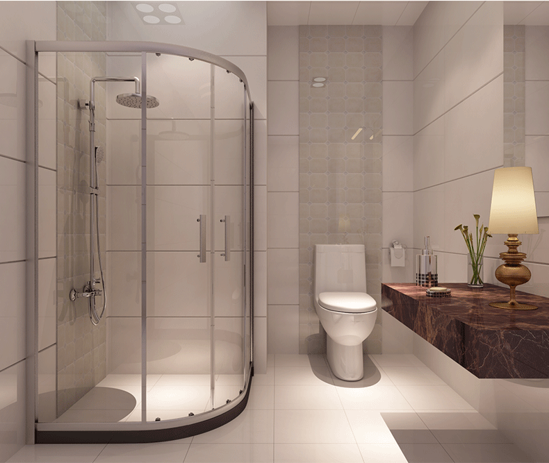淋浴房弧形门—弧形淋浴房安装流程（玻璃淋浴房弧形门怎么安装的）