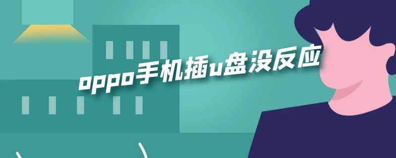 oppo手机插u盘没反应 oppo怎么不能插手机U盘