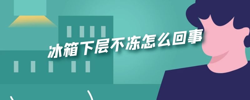 冰箱下层不冻怎么回事 冰箱下层不冷冻怎么回事