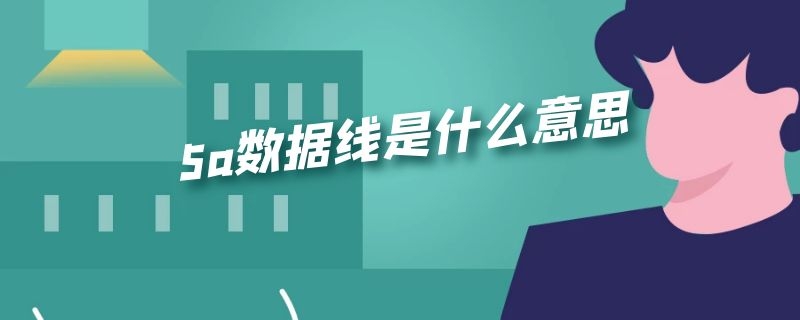 5a数据线是什么意思 什么叫5a数据线