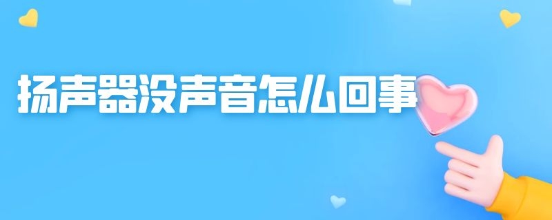 扬声器没声音怎么回事