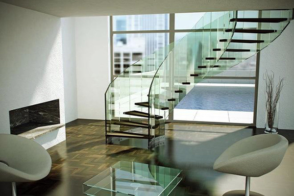 楼梯选材之玻璃解析  打造家居通透感