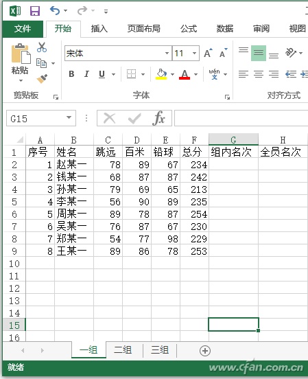 Excel2016如何使用RANK函数实现组内排名（excel中怎样利用rank函数排序）