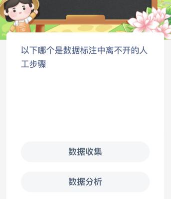 以下哪个是数据标注中离不开的人工步骤？蚂蚁新村今日答案最新5.17