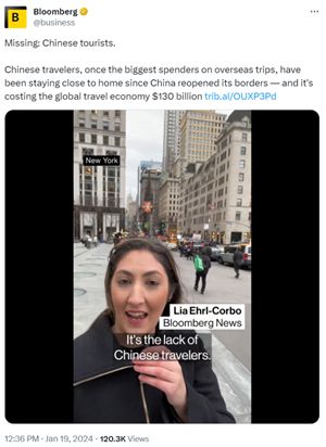 美媒称“中国游客消失让全球旅游业损失1300亿”，网友：一直说中国是“威胁”，现在难过中国人不花钱了？