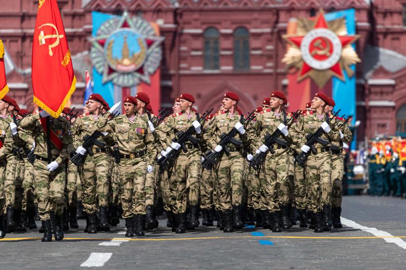 莫斯科举行卫国战争胜利日阅兵式彩排(5) 红场阅兵,普京撂下一句狠话